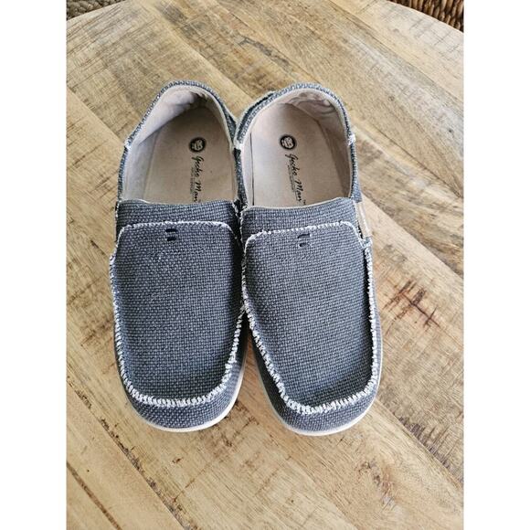 Gecko Man Mens 11 Wide Gray Casual Comfort Slip On Slide Loafer Deck Shoes - Picture 6 of 9